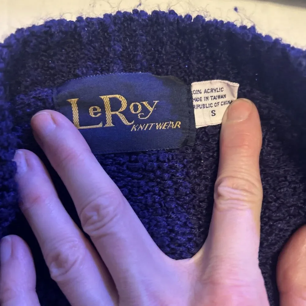 Vintage LeRoy Navy Blue Sweater